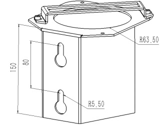 管網(wǎng)低功耗采集微系統(tǒng)安裝支架